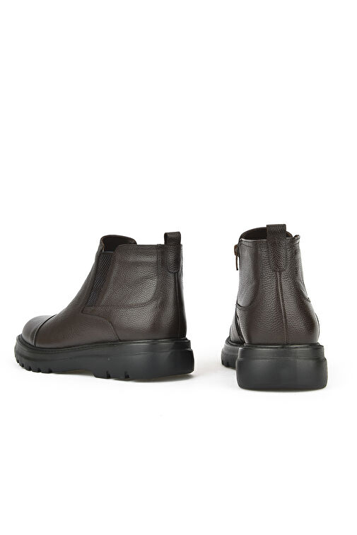 Ziya, Erkek Hakiki Deri Bot 14319Z77189 Kahve - Görsel 4