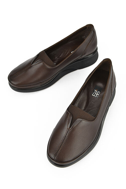 Ziya Kahverengi Kadın Deri Günlük Ayakkabı 13355Z2352_300 - Görsel 6