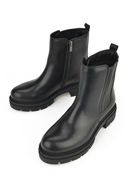Ziya, Kadın Hakiki Deri Bot 14319Z66302 Siyah - Görsel 6
