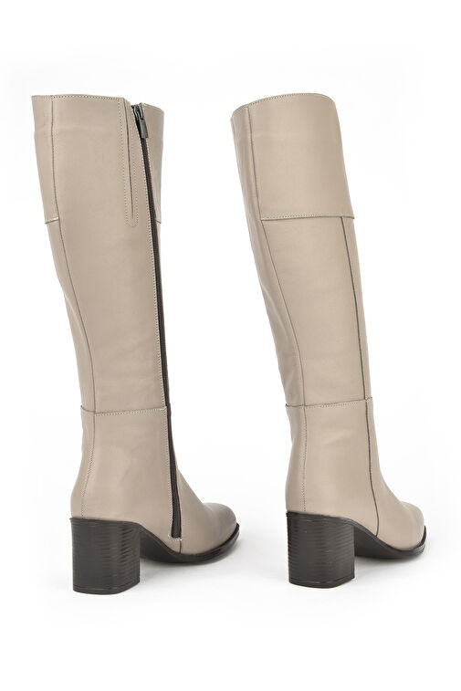 Ziya, Kadın Hakiki Deri Çizme 13319Z88065 Vizon - Görsel 5