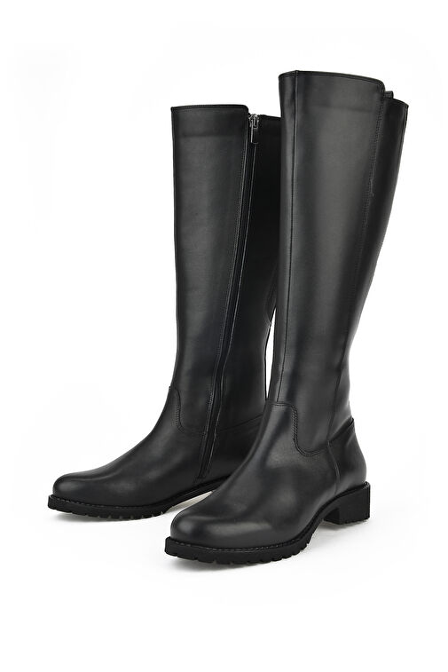 Ziya, Kadın Hakiki Deri Çizme 14319Z8011 Siyah - Görsel 4