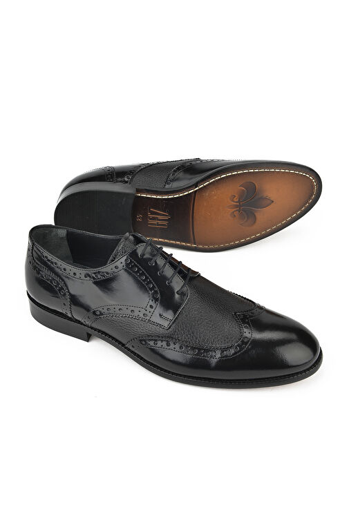 Ziya, Erkek Hakiki Deri Ayakkabı 131145Z6221 Siyah - Görsel 4