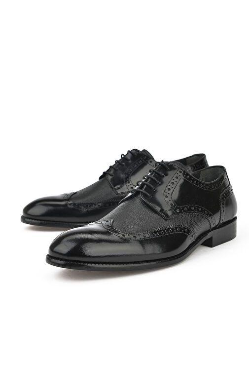 Ziya, Erkek Hakiki Deri Ayakkabı 131145Z6221 Siyah - Görsel 5