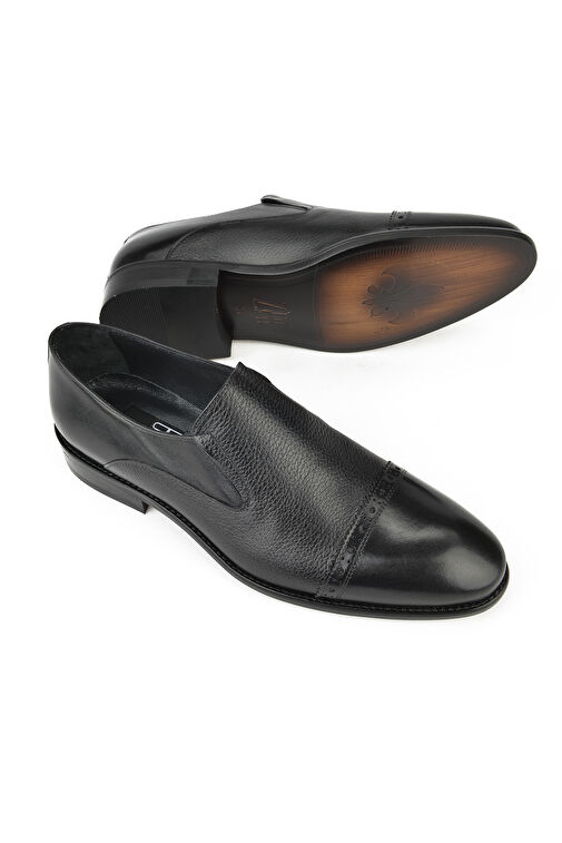 Ziya Siyah Erkek Deri Klasik Ayakkabı 133145Z575_000 - Görsel 3