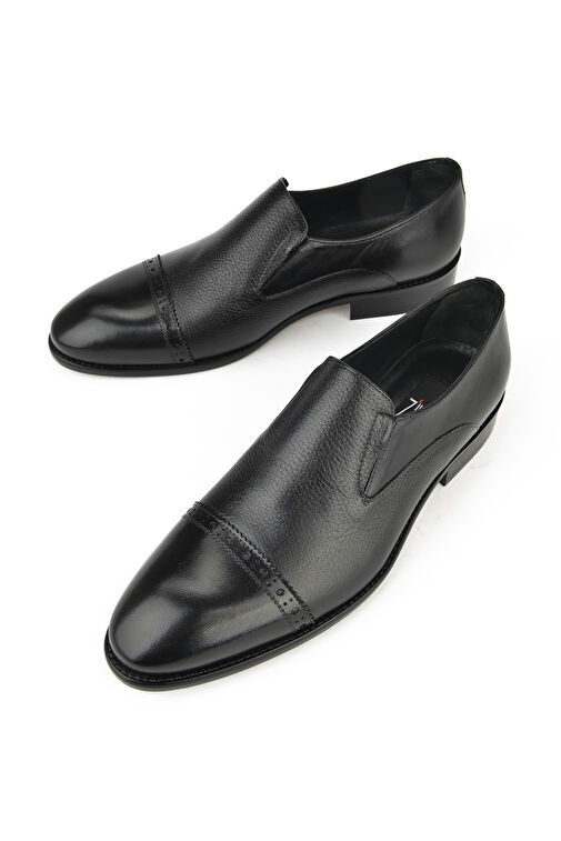 Ziya Siyah Erkek Deri Klasik Ayakkabı 133145Z575_000 - Görsel 5