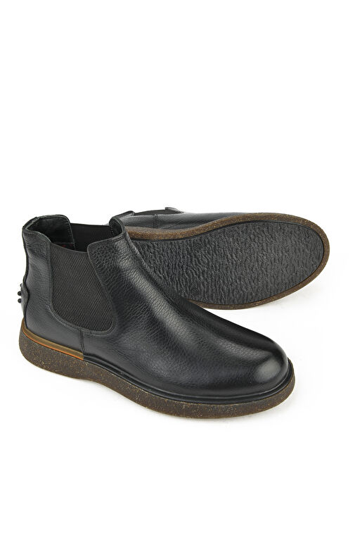 Ziya, Erkek Hakiki Deri Bot 1431007Z3047 Siyah - Görsel 5