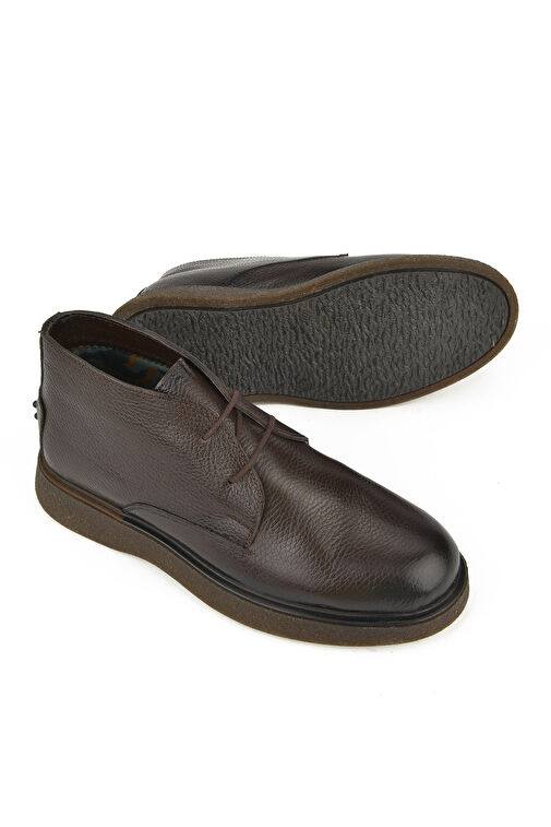 Ziya, Erkek Hakiki Deri Bot 1431007Z3048 Kahve - Görsel 5