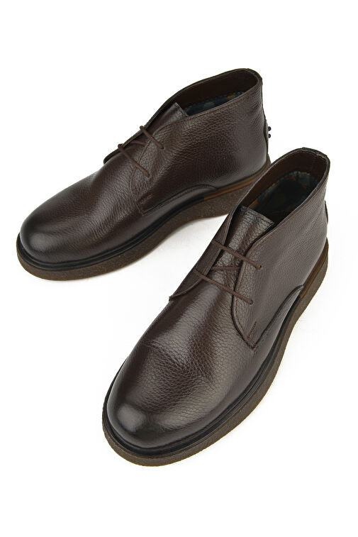 Ziya, Erkek Hakiki Deri Bot 1431007Z3048 Kahve - Görsel 6