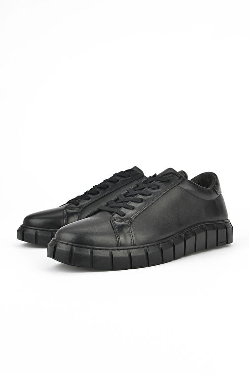 Ziya Siyah Erkek Deri Sneaker 133423Z96_000 - Görsel 6
