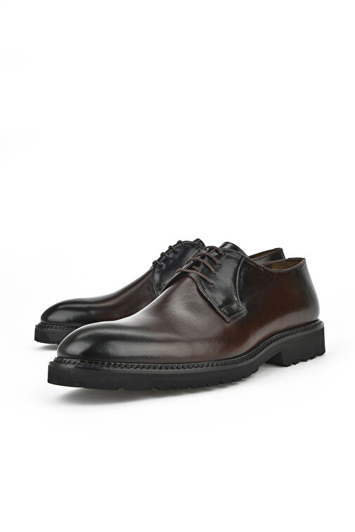 Ziya Kahverengi Erkek Deri Klasik Ayakkabı 133145Z1519_300 - Görsel 4