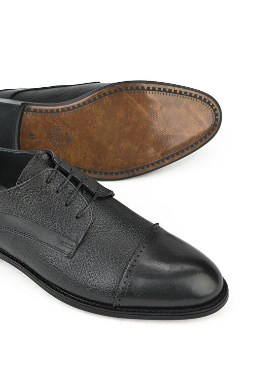 Ziya Siyah Erkek Deri Klasik Ayakkabı 13348Z801_000 - Görsel 5