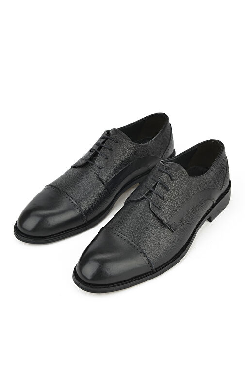 Ziya Siyah Erkek Deri Klasik Ayakkabı 13348Z801_000 - Görsel 6