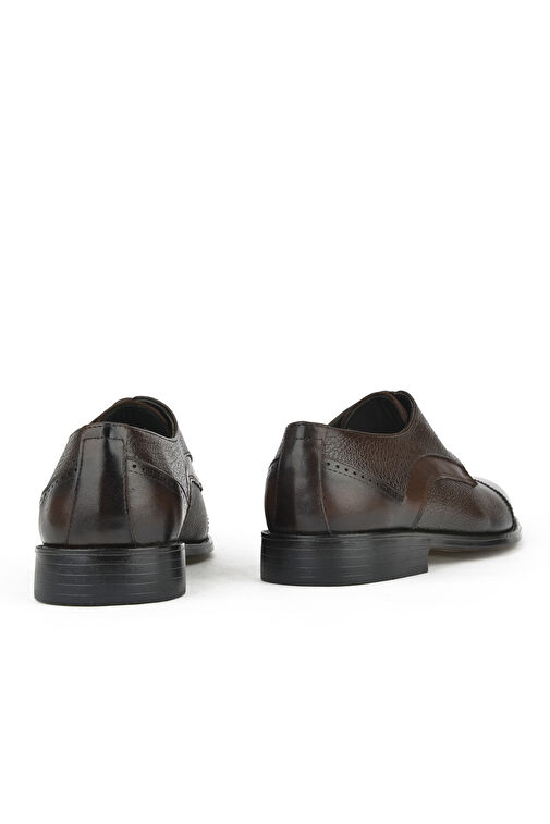 Ziya, Erkek Hakiki Deri Klasik Ayakkabı 14348Z801 Kahve - Görsel 4