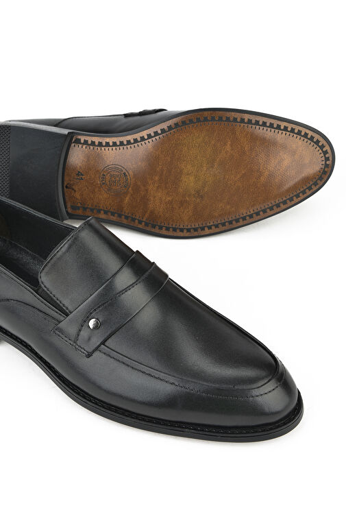 Ziya Siyah Erkek Deri Klasik Ayakkabı 13348Z087_000 - Görsel 5