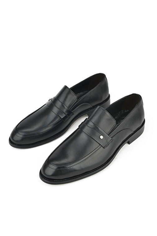 Ziya Siyah Erkek Deri Klasik Ayakkabı 13348Z087_000 - Görsel 6