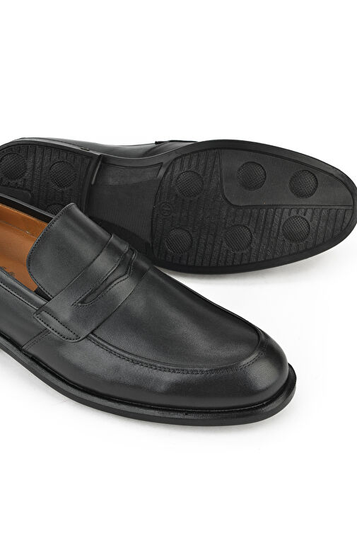 Ziya, Erkek Hakiki Deri Büyük Numara Konfor Ayakkabı 133745Z1365 Siyah - Görsel 5