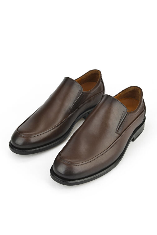 Ziya, Erkek Hakiki Deri Büyük Numara Konfor Ayakkabı 133745Z1325 Kahve - Görsel 6