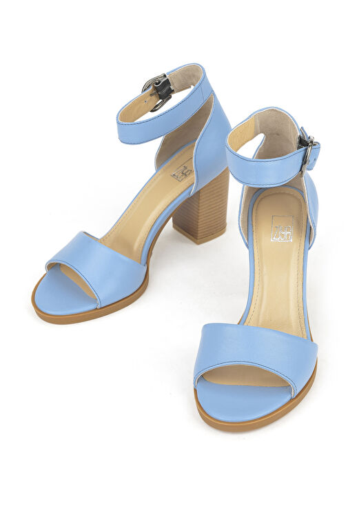 Ziya Mavi Kadın Deri Topuklu Ayakkabı 1311003 301_822 - Görsel 5