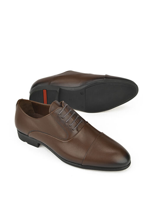 Ziya, Erkek Hakiki Deri Küçük Numara Ayakkabı 141745Z41191 Kahve - Görsel 4