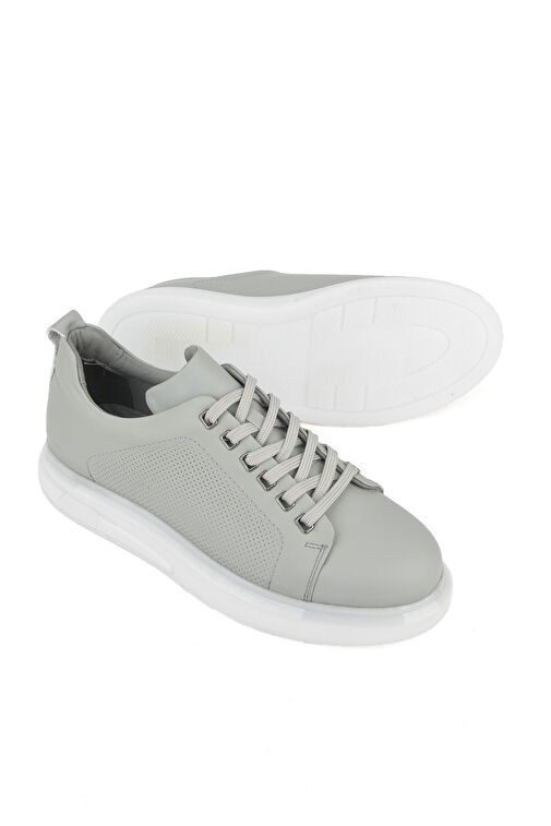 Ziya Gri Erkek Deri Sneaker 1411026Z865_011 - Görsel 5