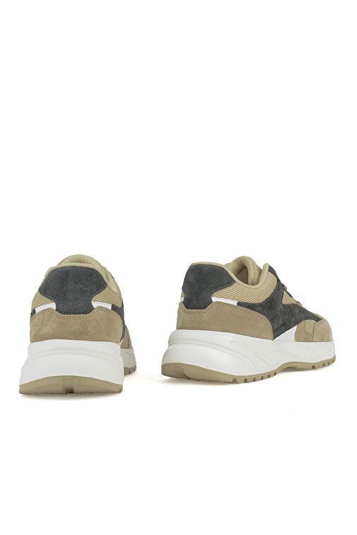 Ziya Bej-Gri Erkek Deri Sneaker 14150Z0009_340 - Görsel 4