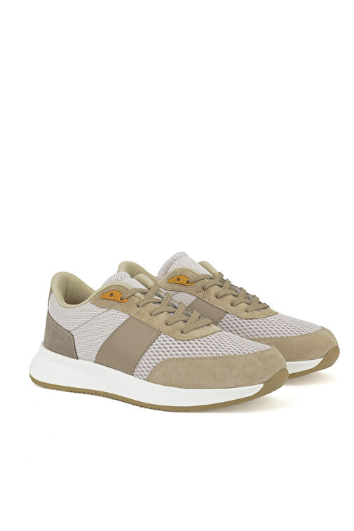 Ziya Bej Erkek Deri - Kumaş Sneaker 14150Z0001_340 - Görsel 3