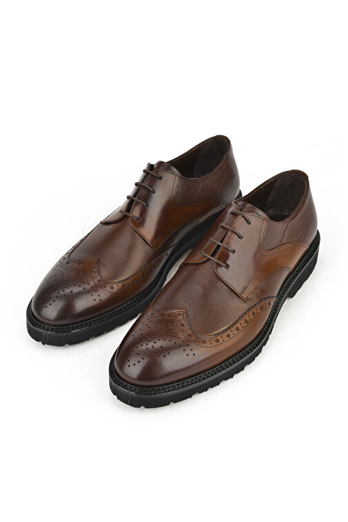 Ziya, Erkek Hakiki Deri Ayakkabı 133145Z6252 Taba - Görsel 3