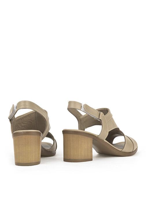 Ziya Bej Kadın Deri Topuklu Sandalet 1411020Z2211_340 - Görsel 3