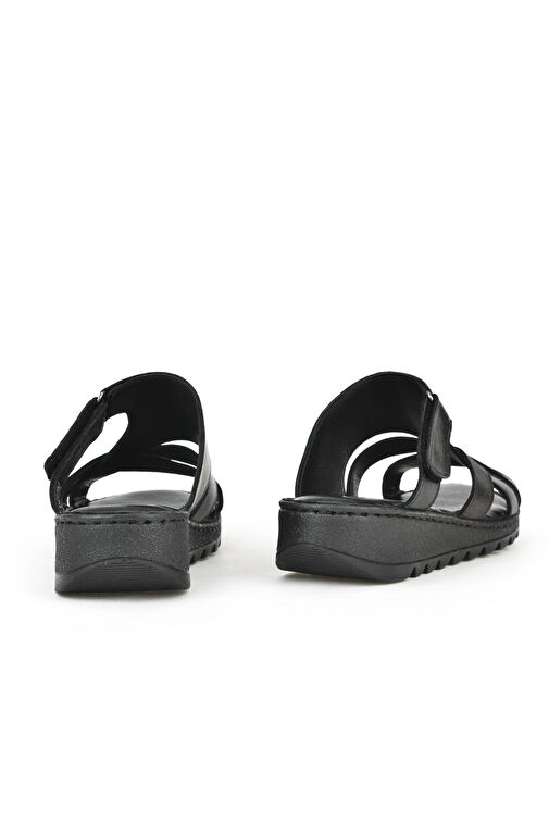 Ziya Siyah Kadın Deri Terlik 1411008Z012_000 - Görsel 6