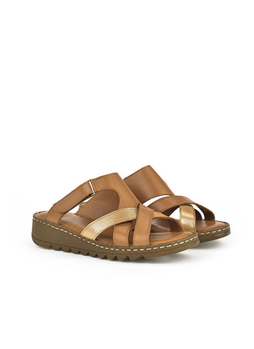 Ziya Taba Kadın Deri Terlik 1411008Z012_320 - Görsel 3