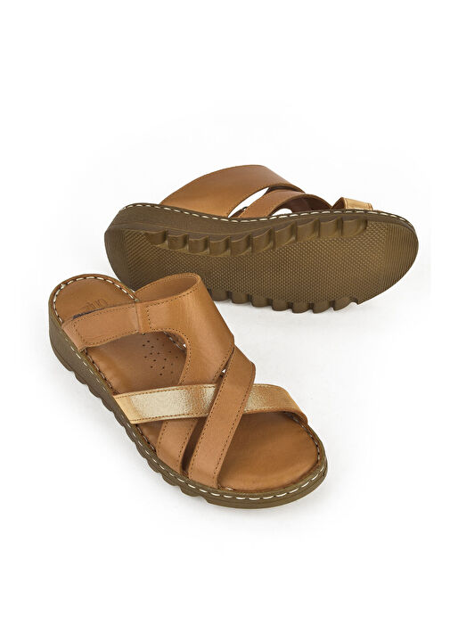 Ziya Taba Kadın Deri Terlik 1411008Z012_320 - Görsel 5