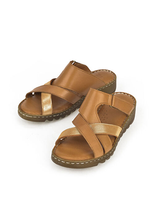 Ziya Taba Kadın Deri Terlik 1411008Z012_320 - Görsel 6