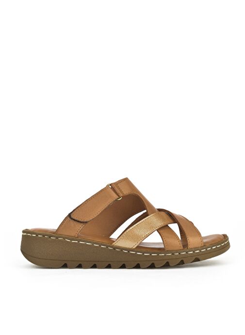 Ziya Ziya, Kadın Hakiki Deri Terlik 1611008Z012 Taba Sandalet & Terlik | Boyner Taba - 2. görsel