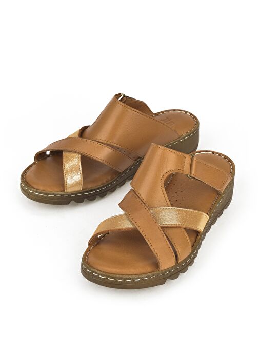 Ziya Ziya, Kadın Hakiki Deri Terlik 1611008Z012 Taba Sandalet & Terlik | Boyner Taba - 6. görsel