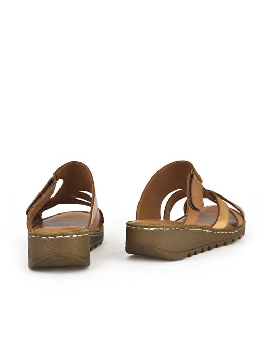 Ziya Ziya, Kadın Hakiki Deri Terlik 1611008Z012 Taba Sandalet & Terlik | Boyner Taba - 4. görsel