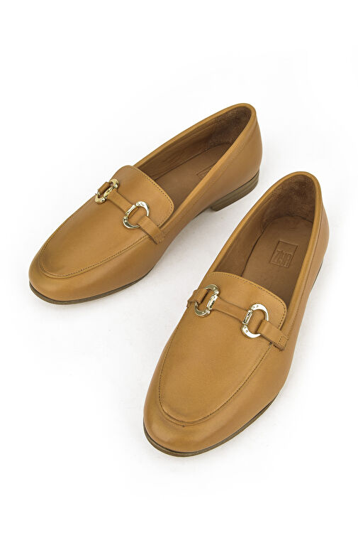 Ziya Taba Kadın Deri Loafer 1411033Z24072_320 - Görsel 6