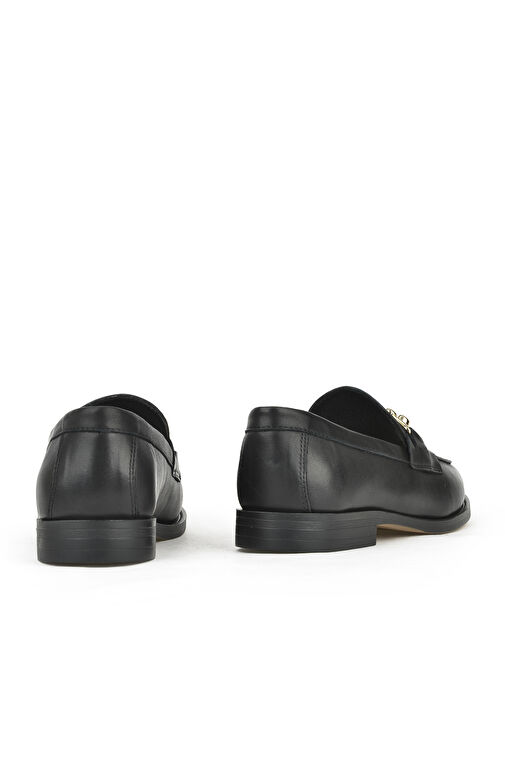 Ziya Siyah Kadın Deri Klasik Ayakkabı 1411033Z24073_000 - Görsel 4