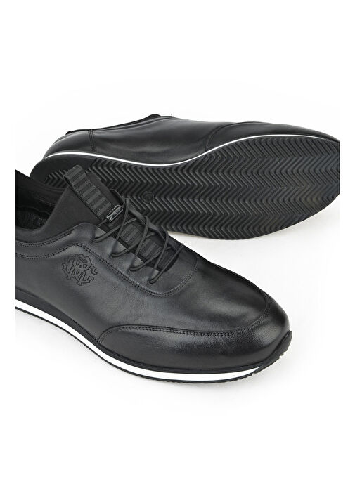 Ziya Siyah Erkek Deri Günlük Ayakkabı 133745Z0807_000 - Görsel 5