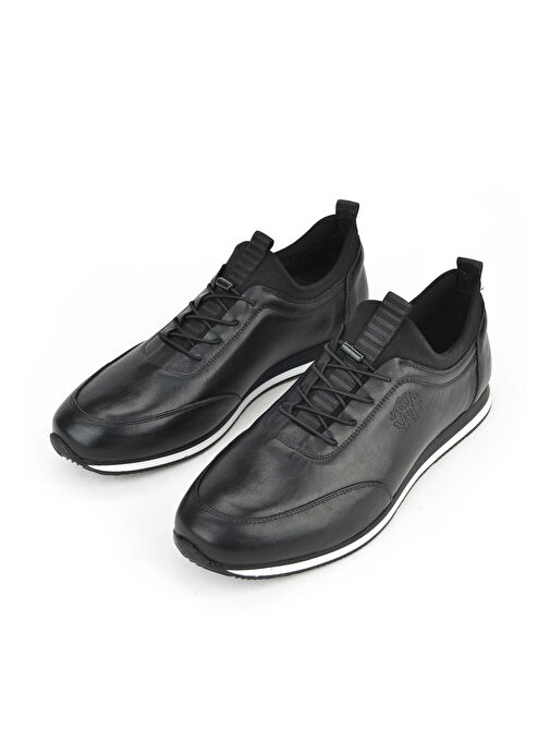 Ziya Siyah Erkek Deri Günlük Ayakkabı 133745Z0807_000 - Görsel 6