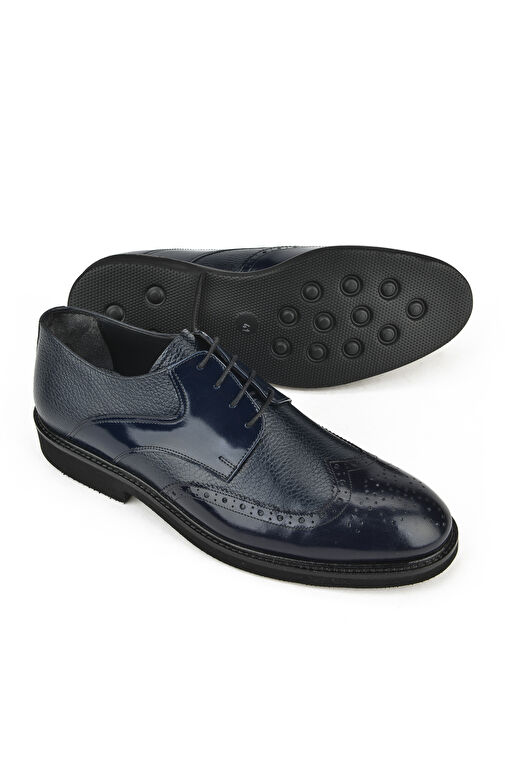 Ziya Lacivert Erkek Deri Klasik Ayakkabı 141145Z625_200 - Görsel 4