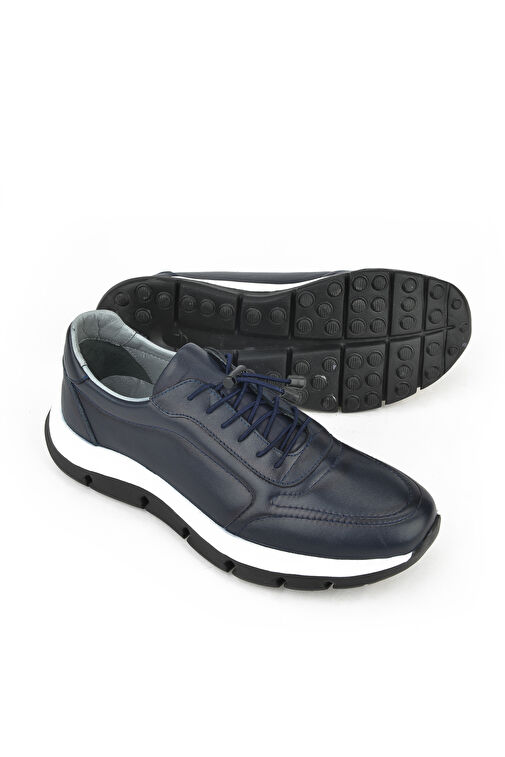 Ziya, Erkek Hakiki Deri Ayakkabı 1411013Z255 Lacivert - Görsel 4