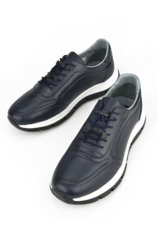 Ziya, Erkek Hakiki Deri Ayakkabı 1411013Z255 Lacivert - Görsel 5