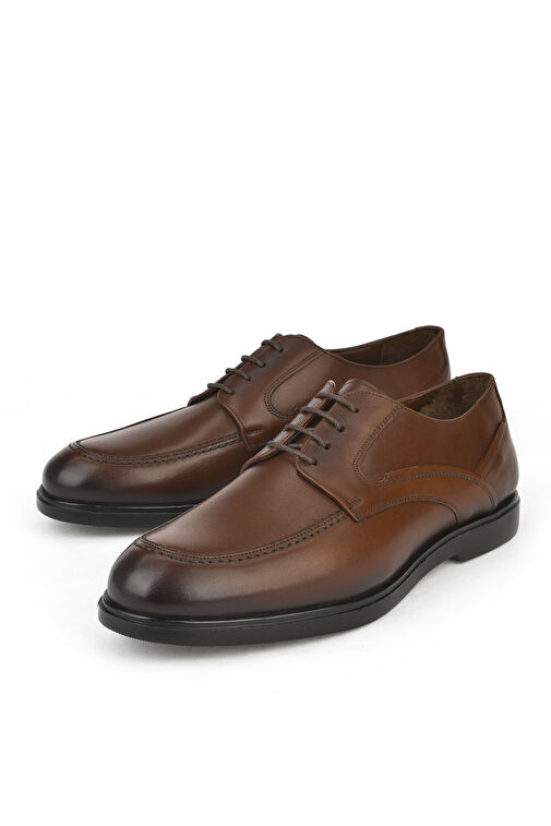 Ziya, Erkek Hakiki Deri Ayakkabı 143745Z0307 Kahve - Görsel 6