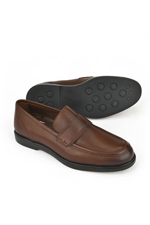 Ziya, Erkek Hakiki Deri Ayakkabı 143745Z0303 Kahve - Görsel 5