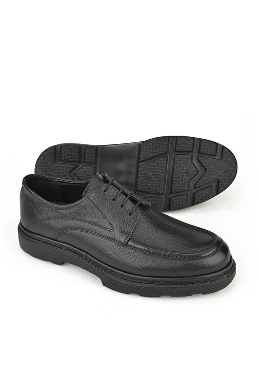 Ziya, Erkek Hakiki Deri Ayakkabı 143745ZAB0707 Siyah - Görsel 4