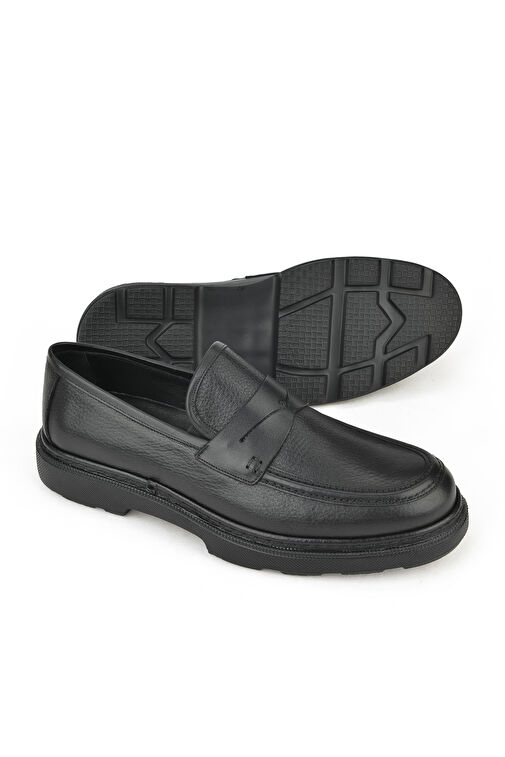 Ziya, Erkek Hakiki Deri Ayakkabı 143745ZAB0706 Siyah - Görsel 4