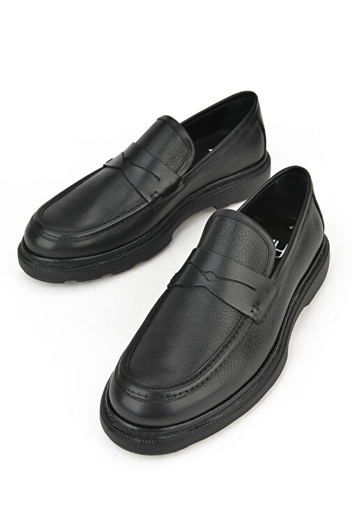 Ziya, Erkek Hakiki Deri Ayakkabı 143745ZAB0706 Siyah - Görsel 5