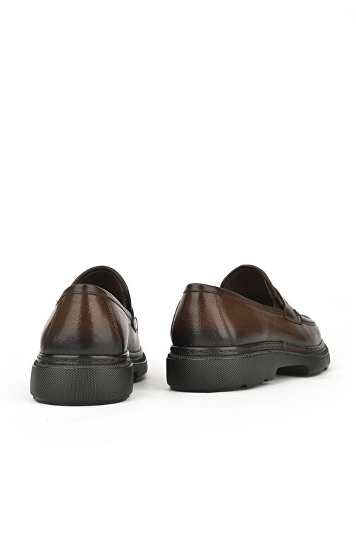 Ziya, Erkek Hakiki Deri Ayakkabı 143745ZAB0706 Kahve - Görsel 6