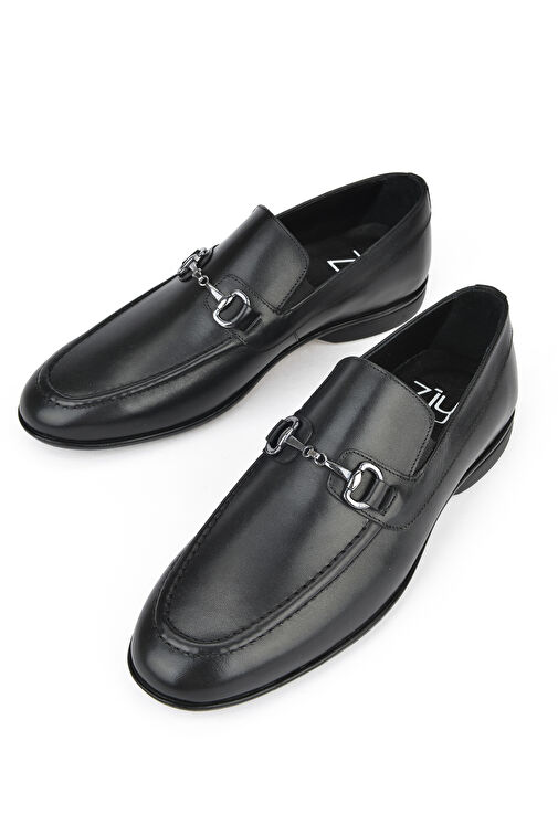 Ziya, Erkek Hakiki Deri Ayakkabı 143745ZAB0404 Siyah - Görsel 5