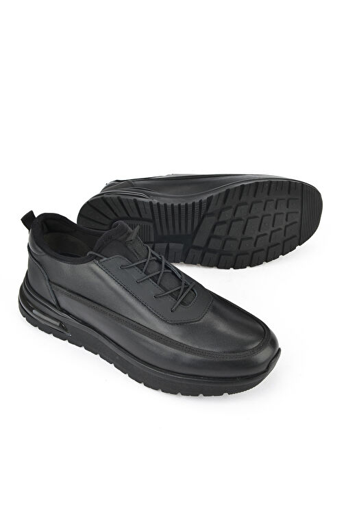 Ziya Siyah Erkek Deri Sneaker 1431024Z5404_000 - Görsel 5